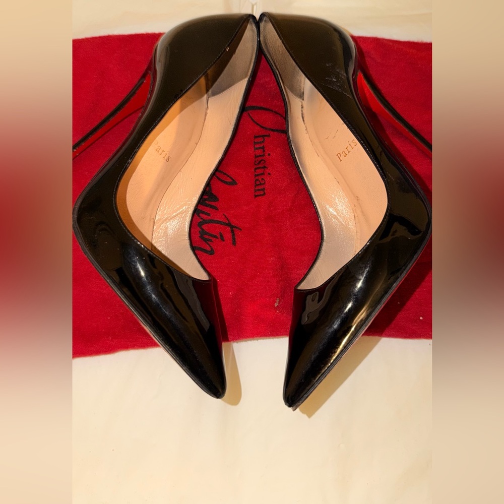 Christian Louboutin So Kate 120 Black Patent Leather Heels – Size 37 - Picture 7 of 8